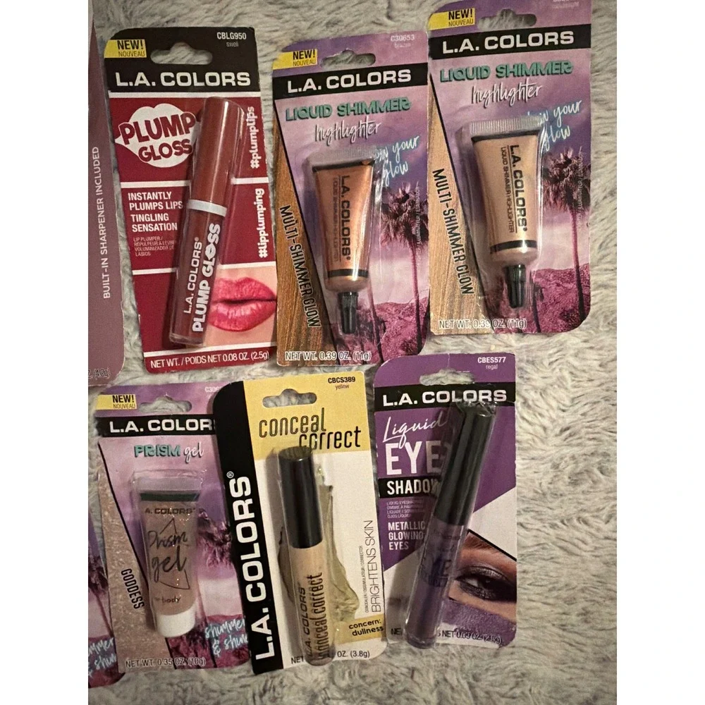 LA Colors Elf Lot of makeup highlighter eye pencil eyeliner body glitter gel NEW